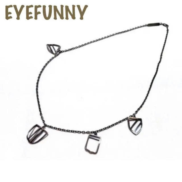 EYEFUNNY(アイファニー)の希少 アイファニー eyefunny シルバー925 4連 エンブレムネックレス メンズのアクセサリー(ネックレス)の商品写真