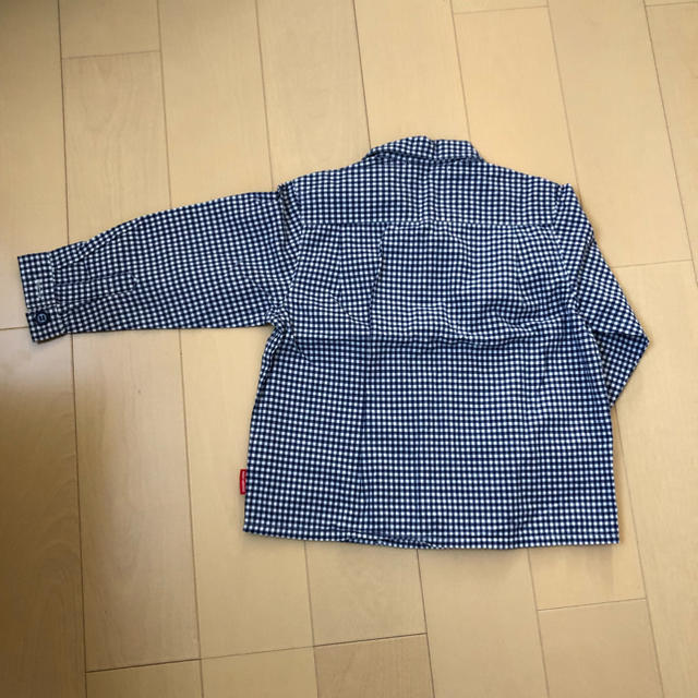 mikihouse(ミキハウス)のギンガムチェックシャツ キッズ/ベビー/マタニティのキッズ服男の子用(90cm~)(ブラウス)の商品写真