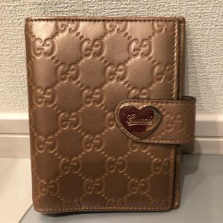 グッチ(Gucci)のグッチ シマレザー ロゴハート 手帳カバー (カレンダー/スケジュール)