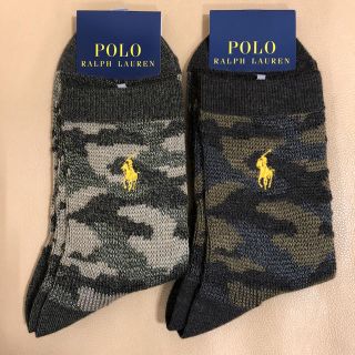 ポロラルフローレン(POLO RALPH LAUREN)の新品 レディース POLO ポロラルフローレン 人気柄ソックス2足 日本製(ソックス)