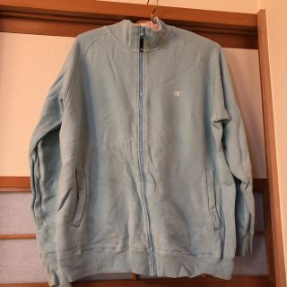 チャンピオン(Champion)のチャンピオン ジッパー 水色 Lサイズ(パーカー)