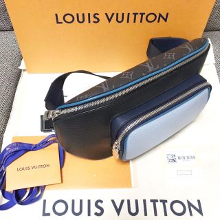 ルイヴィトン(LOUIS VUITTON)の【極美品】ルイヴィトン 限定バムバッグ エピ/モノグラムエクリプス M53420(ボディーバッグ)