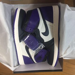 ナイキ(NIKE)のNike aj air Jordan 1 og high purple us10(スニーカー)