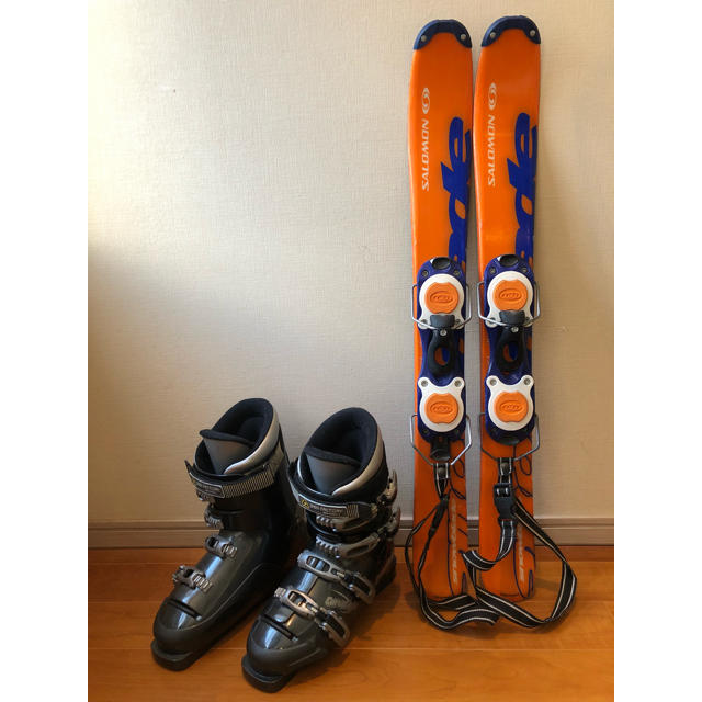 太めサロモン　salomonスキーボード 25.5ブーツ　ファットショートスキー