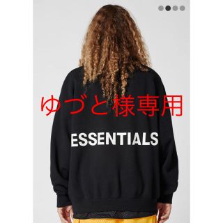 フィアオブゴッド(FEAR OF GOD)のSサイズ fog ESSENTIALS 黒 スウェット トレーナー(スウェット)