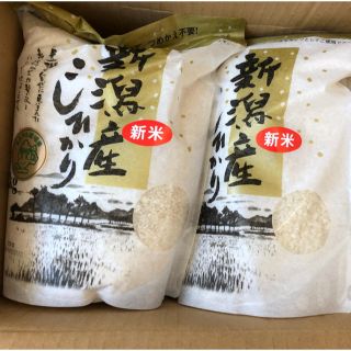 新潟産コシヒカリ 精米新米(米/穀物)