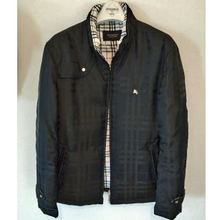 バーバリーブラックレーベル(BURBERRY BLACK LABEL)のusedクリーニング済ブラックレーベルシャドーダウンブルゾンMブラック(ブルゾン)