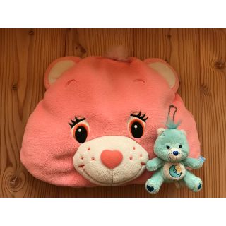 ケアベア(CareBears)のケアベア クッションとキーホルダー(キャラクターグッズ)