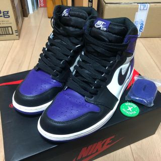 ナイキ(NIKE)のドラかつ様専用 Nike Air Jordan 1 Court Purple (スニーカー)