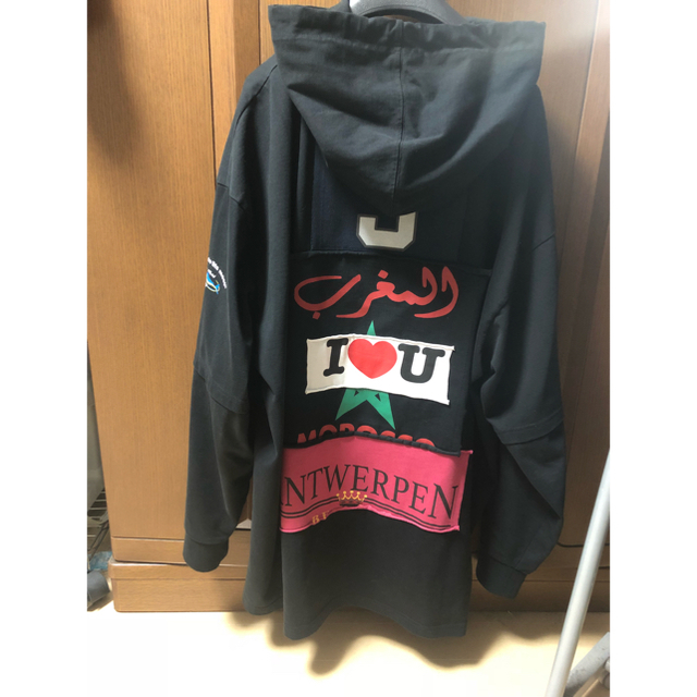 vetements ヴェトモン 18aw ブルドッグパーカー パッチワーク