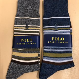 ポロラルフローレン(POLO RALPH LAUREN)の新品 メンズ POLO ポロラルフローレン 人気柄ソックス2足 日本製(ソックス)