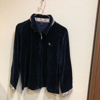 バーバリー(BURBERRY)のBurberryサイズMジップアップ紺色ジャケット(その他)