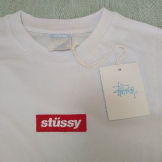 ステューシー(STUSSY)の☆新品☆ STUSSY レディース Tシャツ boxed italic ロゴ(Tシャツ(半袖/袖なし))