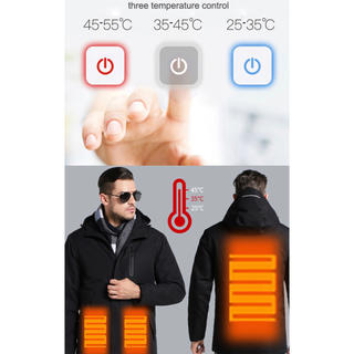アイ様専用  ヒーティングジャケット USB接続のヒーター付高防水 洗濯可(ナイロンジャケット)