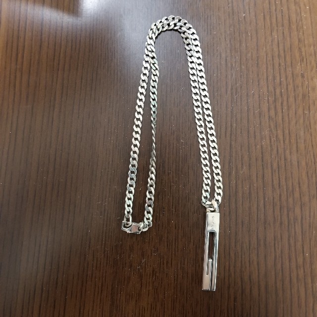 GUCCI グッチ 正規品 ネックレス Gネックレス シルバー925 美品 GUCCI グッチ 正規品 ネックレス Gネックレス シルバー925 美品