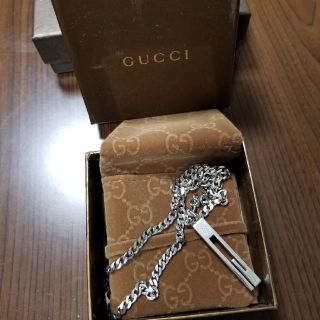 グッチ(Gucci)のGUCCI グッチ 正規品 ネックレス Ｇネックレス シルバー925 美品 (ネックレス)