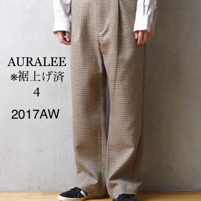 COMOLI(コモリ)の2017 AW AURALEE GUNCLUB CHECK SLACKS メンズのパンツ(スラックス)の商品写真