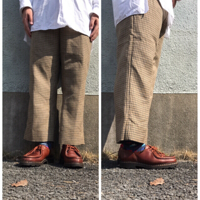 COMOLI(コモリ)の2017 AW AURALEE GUNCLUB CHECK SLACKS メンズのパンツ(スラックス)の商品写真