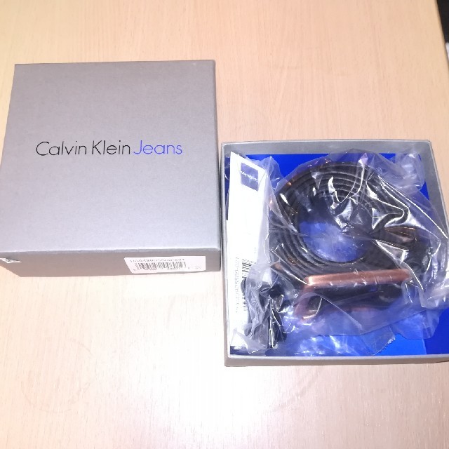 Calvin Klein(カルバンクライン)の(未使用)Calvin Klein レザーベルト メンズのファッション小物(ベルト)の商品写真
