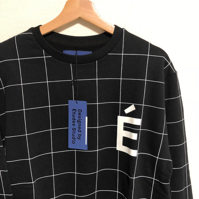 Maison Martin Margiela(マルタンマルジェラ)の[新品] Etudes Studio スウェット 黒 Mサイズ ウィンドウペン メンズのトップス(スウェット)の商品写真