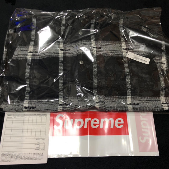 supreme hooded jacquard flannel shirt