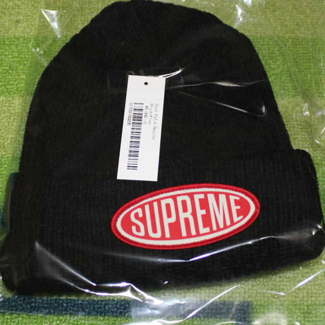 supreme oval patch beanie