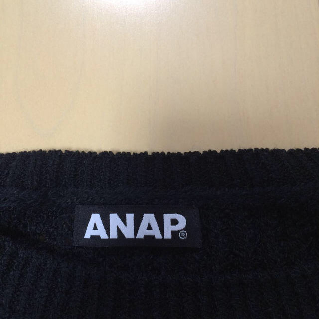 ANAP(アナップ)のショートニットトップス/BLK レディースのトップス(ニット/セーター)の商品写真
