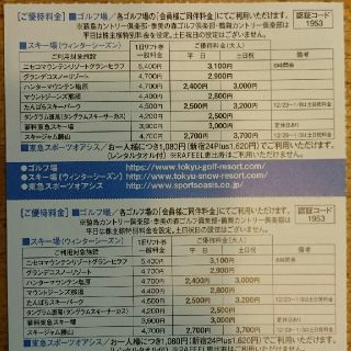 スキー場割引券 2枚 ハンターマウンテン マウントジーンズ グランデコ