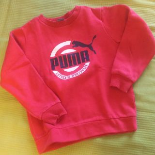 プーマ(PUMA)のPUMA トレーナー 130cm （赤）(Tシャツ/カットソー)