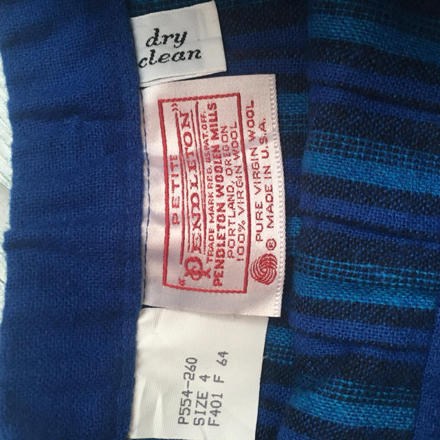 PENDLETON(ペンドルトン)のペンドルトン スカート ブルー グラデーション 4サイズ チェック プリーツ レディースのスカート(ひざ丈スカート)の商品写真