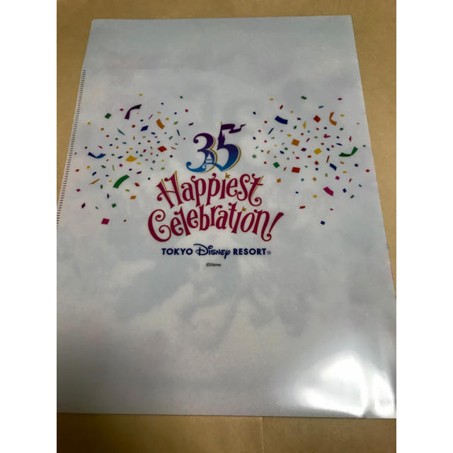 Disney(ディズニー)のディズニー 35周年記念 非売品 クリアファイル エンタメ/ホビーのアニメグッズ(クリアファイル)の商品写真