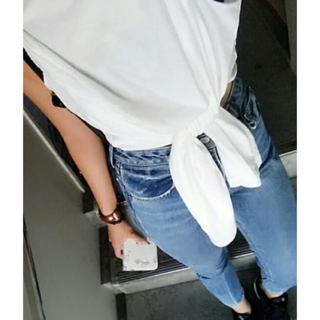 SLY(スライ)のSLYスライ 2Way tops オフショルカットソー黒murua moussy レディースのトップス(カットソー(長袖/七分))の商品写真