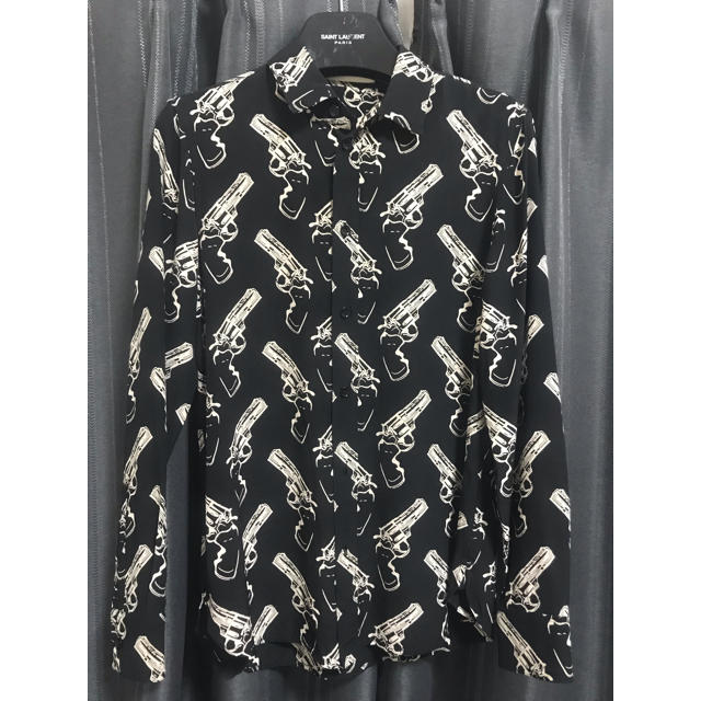 新品！SAINT LAURENT セミシアーハワイアン 長袖シャツ サイズ39