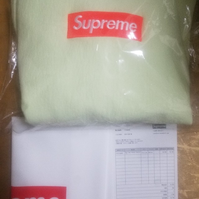 Supreme(シュプリーム)のSupreme Box Logo Hooded Sweatshirt lime メンズのトップス(パーカー)の商品写真