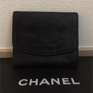 シャネル(CHANEL)の本物シャネル黒ココマークのコインケース 小銭入れ  中古(コインケース)