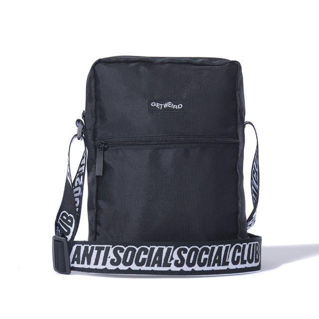 anti social social club side bag black