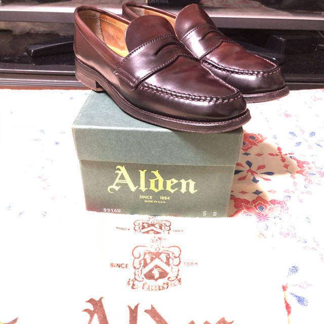 50%OFF】 【美品】Alden 新品 Beams別注ローファー US8.5D 休日限定