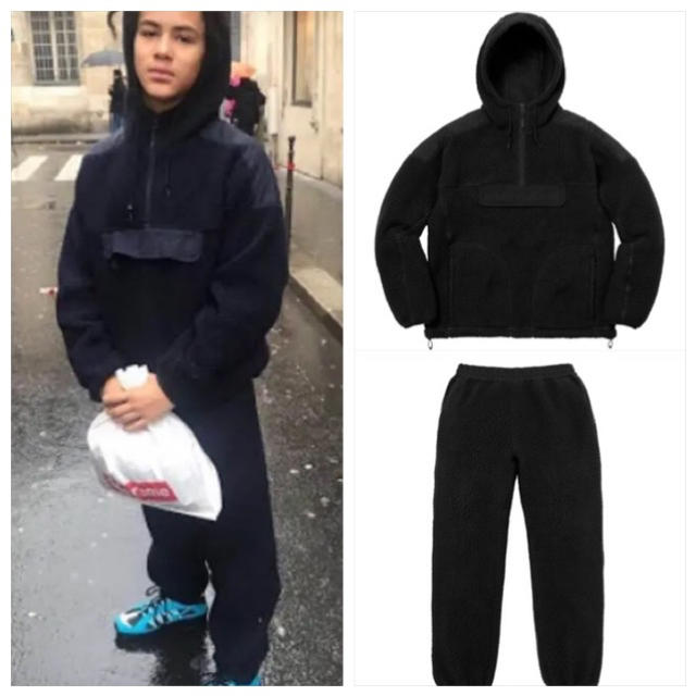 supreme Polartec Hooded Half ZipPullover