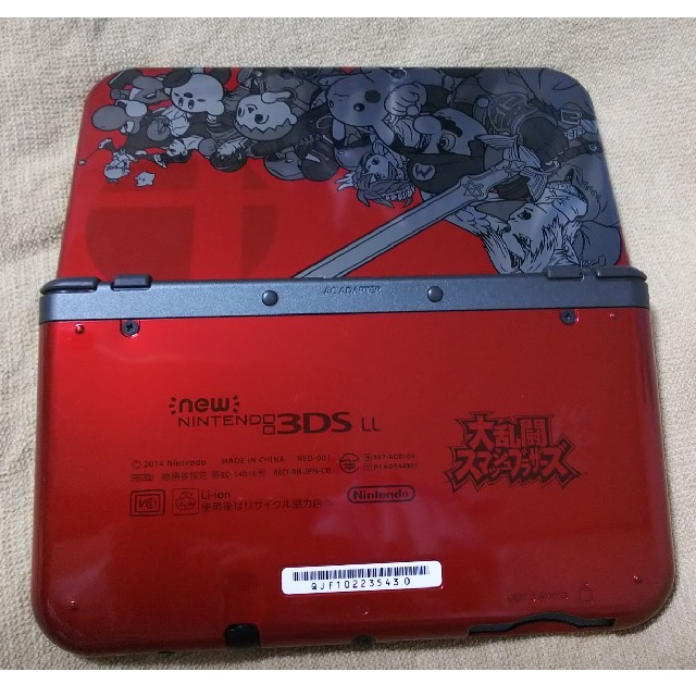 New3DSLLスマブラエディション(充電器,ソフト,メモリ32GB等付)