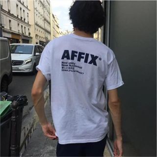 コムデギャルソン(COMME des GARCONS)の希少！ XL affix works 半袖 Tシャツ 白(Tシャツ/カットソー(半袖/袖なし))