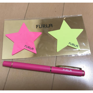 フルラ(Furla)のFULRA 星型ふせん&ペン(ノート/メモ帳/ふせん)