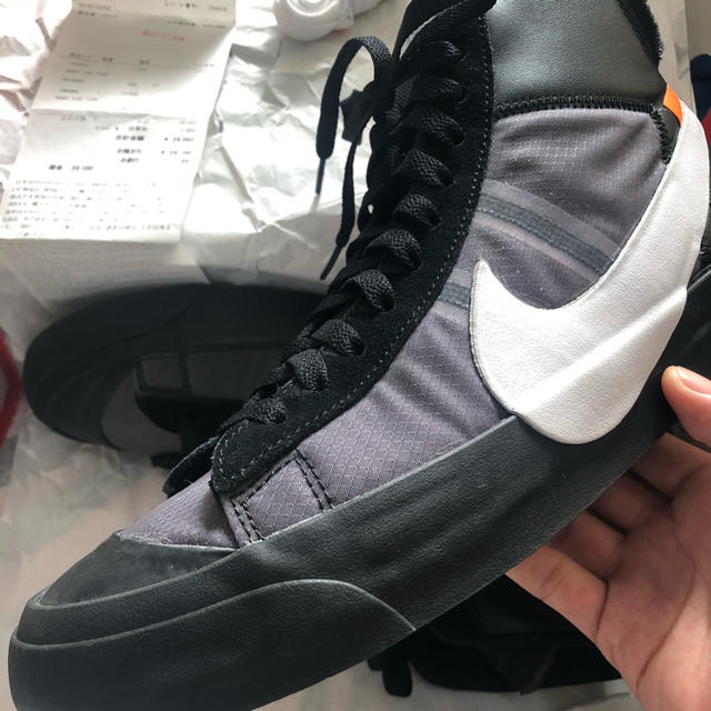 OFF-WHITE(オフホワイト)のNIKE BLAZER×OFF WHITE ナイキ ブレザー メンズの靴/シューズ(スニーカー)の商品写真