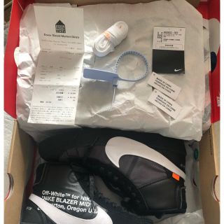 オフホワイト(OFF-WHITE)のNIKE BLAZER×OFF WHITE ナイキ ブレザー(スニーカー)