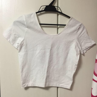 アメリカンアパレル(American Apparel)の白クロップT👕(Tシャツ(半袖/袖なし))