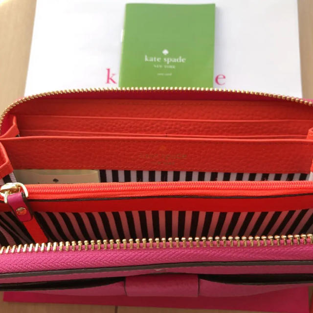 kate spade new york(ケイトスペードニューヨーク)の【新品】ケイトスペード 長財布 ★ EDEN LANE  ピンク リボン★ レディースのファッション小物(財布)の商品写真