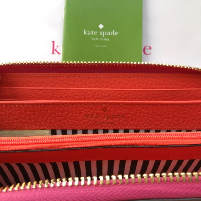 kate spade new york(ケイトスペードニューヨーク)の【新品】ケイトスペード 長財布 ★ EDEN LANE  ピンク リボン★ レディースのファッション小物(財布)の商品写真