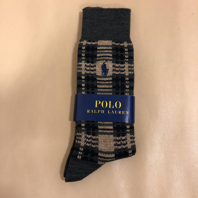 POLO RALPH LAUREN(ポロラルフローレン)の新品 メンズ POLO ポロラルフローレン 綿毛ソックス 厚手  日本製 メンズのレッグウェア(ソックス)の商品写真