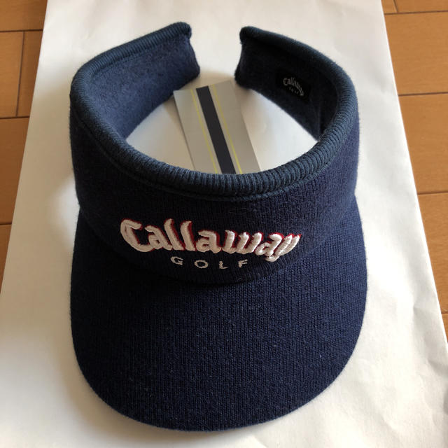 Callaway Golf(キャロウェイゴルフ)のcallaway キャロウェイゴルフ レディース サンバイザー 未使用 スポーツ/アウトドアのゴルフ(その他)の商品写真