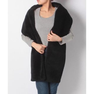 イエナ(IENA)の新品 定価28080円 イエナ wool78パーセントボア ショール ストール(マフラー/ショール)