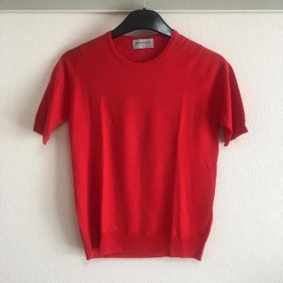 ジョンスメドレー(JOHN SMEDLEY)の【新品同様】ジョンスメドレー ウール半袖ニット(ニット/セーター)